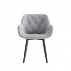 Комплект Стул ЧЕЛСИ универсальный, КАРКАС СТЕЛС Черный матовый М