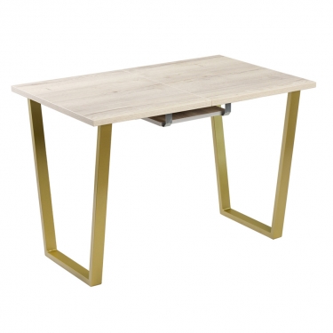 Комплект Стол АТЛАНТ 09 EGGER 1620(+600)*950 ОПОРА (А7,8,9,10) Золото