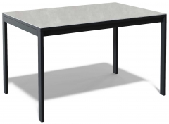Стол Kenner LK1200 черный керамика CARMEN LIGHT GRAY