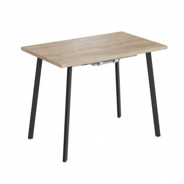 Комплект Стол ТИТО 960(+300+300)*600 Комплект ножек ТИТО металл Черный матовый м