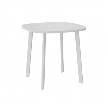 Комплект Стол УГО раздвижной 800*(+450)*800 Комплект ножек ТИТАН металл Белый м