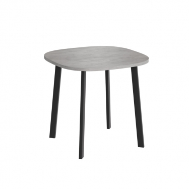 Комплект Стол УГО нераздвижной 800*800 Комплект ножек ТИТАН металл Черный Матовый м