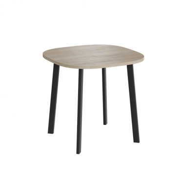 Комплект Стол УГО нераздвижной 800*800 Комплект ножек ТИТАН металл Черный Матовый м