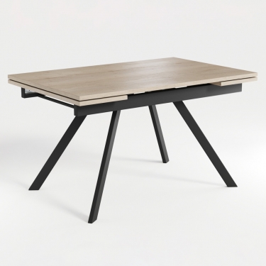 Комплект Стол РЕНДАЛ-МИНИ EGGER 1200(+330+330)*800 Опора РЕНДАЛ Металл Черный матовый м