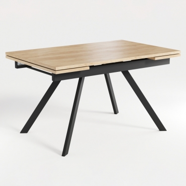 Комплект Стол РЕНДАЛ-МИНИ EGGER 1200(+330+330)*800 Опора РЕНДАЛ Металл Черный матовый м