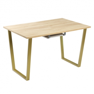 Комплект Стол АТЛАНТ 01 EGGER 1100(+400)*700 ОПОРА (А1,4) Золото