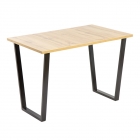 Комплект Стол БРИК 06 HPL 1200*800 ОПОРА (А2,6,11,12) Черный Матовый м