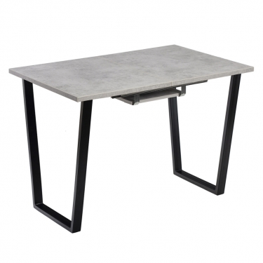 Комплект Стол АТЛАНТ 02 EGGER 1200(+500)*800 ОПОРА (А2,6,11,12) Черный матовый м