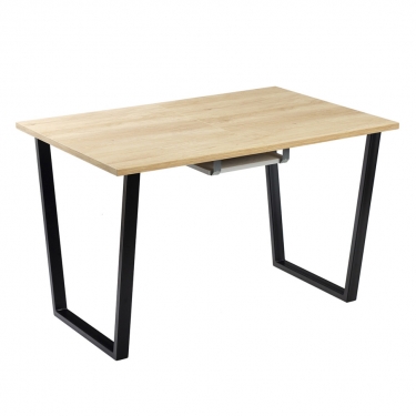 Комплект Стол АТЛАНТ 02 EGGER 1200(+500)*800 ОПОРА (А2,6,11,12) Черный матовый м