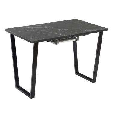 Комплект Стол АТЛАНТ 02 EGGER 1200(+500)*800 ОПОРА (А2,6,11,12) Черный матовый м