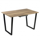 Комплект Стол АТЛАНТ 01 EGGER 1100(+400)*700 ОПОРА (А1,4) Черный Матовый м