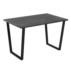 Комплект Стол АТЛАНТ 08 EGGER 1400*900 ОПОРА (А7,8,9,10) Черный матовый м