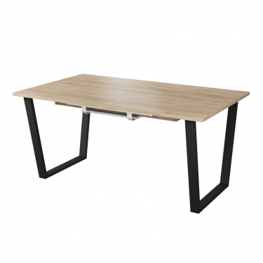 Комплект Стол АТЛАНТ 09 EGGER 1620(+600)*950 ОПОРА (А7,8,9,10) Черный Матовый м