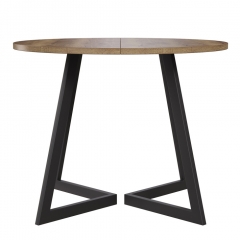 Комплект Стол РИМ D-1050(+450) EGGER ОПОРА РИМ Черный Матовый м