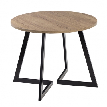 Комплект Стол РИМ D-940(+450) EGGER ОПОРА РИМ Черный матовый М