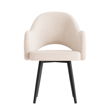 Комплект Стул КЛЕО сиденье NEW, КАРКАС СТЕЛС Черный матовый М