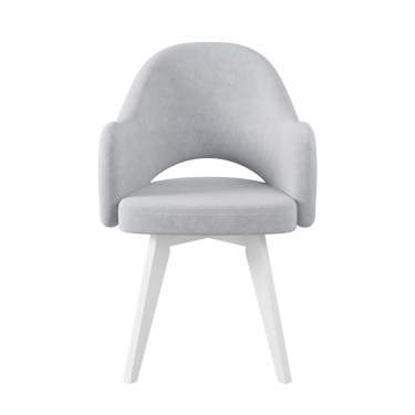 Комплект Стул КЛЕО сиденье NEW, КАРКАС СТАНДАРТ МАССИВ Белый