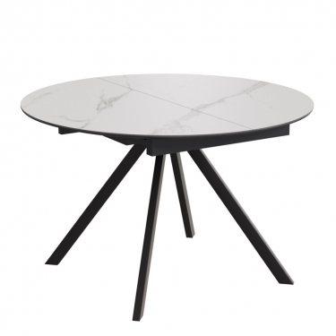 Комплект Стол КЭМПИОН Керамика D-1200(+380) Опора для стола КЭМПИОН Металл Черный Матовый м