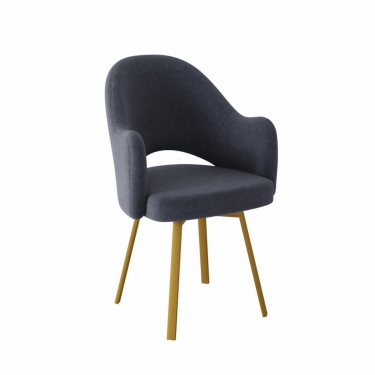 Комплект Стул КЛЕО сиденье NEW, Каркас ФАНТОМ разборный металл Золото