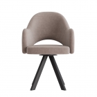 Комплект Стул КЛЕО сиденье NEW, КАРКАС РОДЕО Черный матовый М