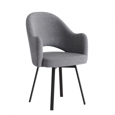 Комплект Стул КЛЕО сиденье NEW, Каркас ФАНТОМ разборный металл Черный матовый м