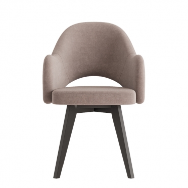 Комплект Стул КЛЕО сиденье NEW, КАРКАС СТАНДАРТ МАССИВ Черный