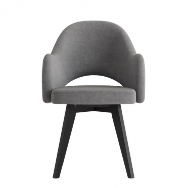 Комплект Стул КЛЕО сиденье NEW, КАРКАС СТАНДАРТ МАССИВ Черный