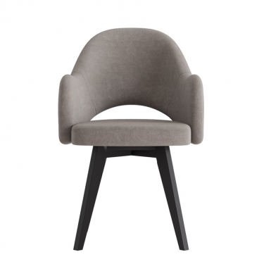 Комплект Стул КЛЕО сиденье NEW, КАРКАС СТАНДАРТ МАССИВ Черный